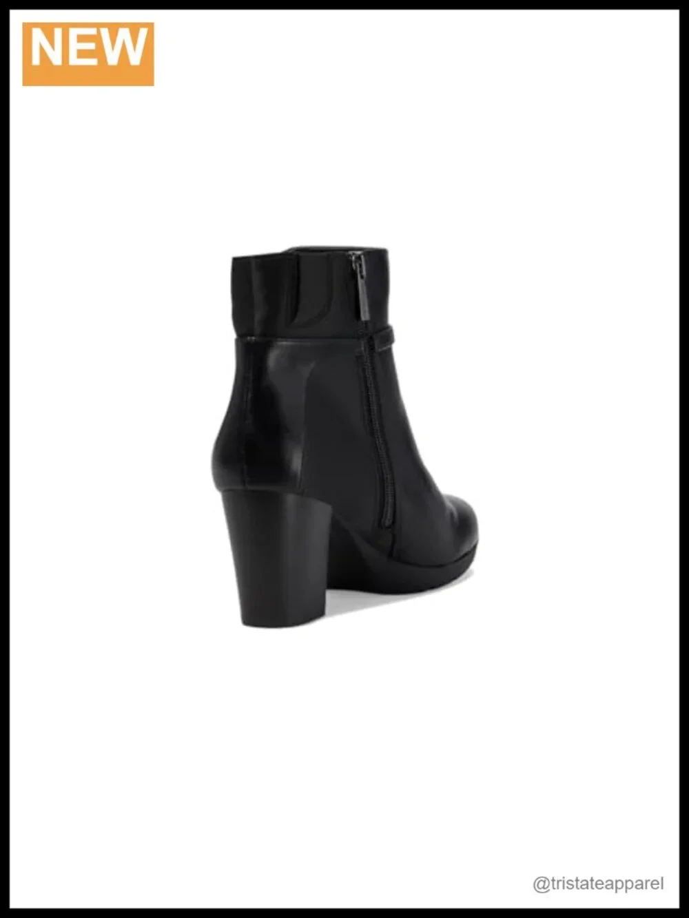Anne Klein Romi Faux Leather Ankle Bootie with Block Heel